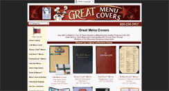 Desktop Screenshot of greatmenucovers.com